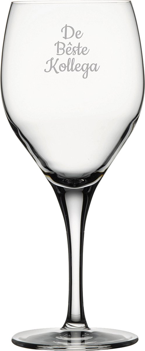 Gegraveerde Rode wijnglas 42,5cl De Bêste Kollega