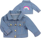 Sophia's by Teamson Kids Poppenkleding voor 45.7 cm Poppen - Spijkerjasje - Poppen Accessoires - Blauw/Regenboog (Pop niet inbegrepen)