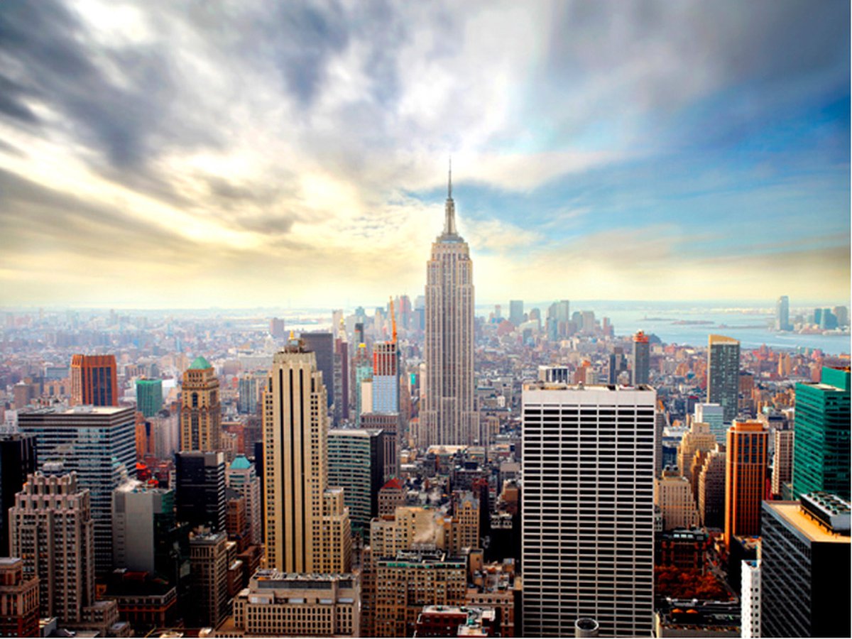 Fotobehang - View on Empire State Building - NYC.