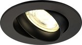 Ledvion Dimbare LED inbouwspot Zwart - Rio - 5W - 2700K - ø85mm