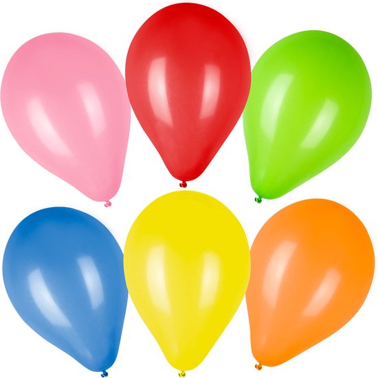 Boland - Set 50 Ballonnen (23 cm) - Multi - Knoopballon