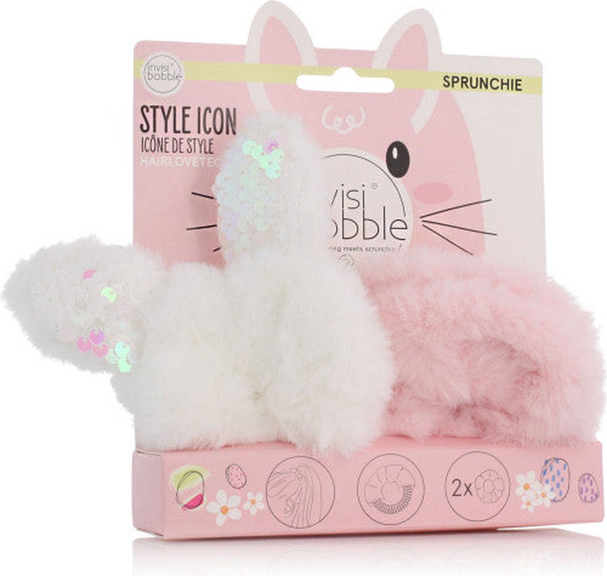 Haarband Invisibobble Cotton Candy (2 Onderdelen)