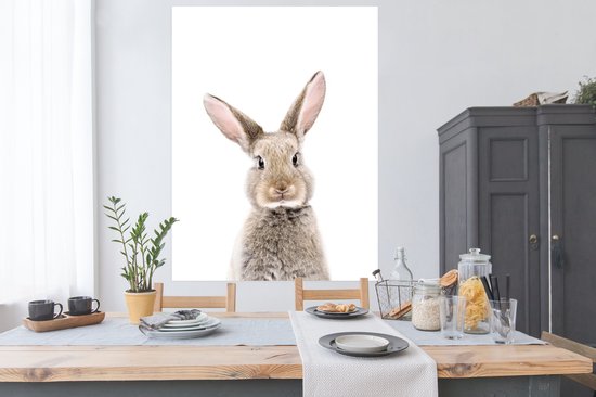 Poster Lapin - Animaux - Nature - Marron - 120x160 cm XXL