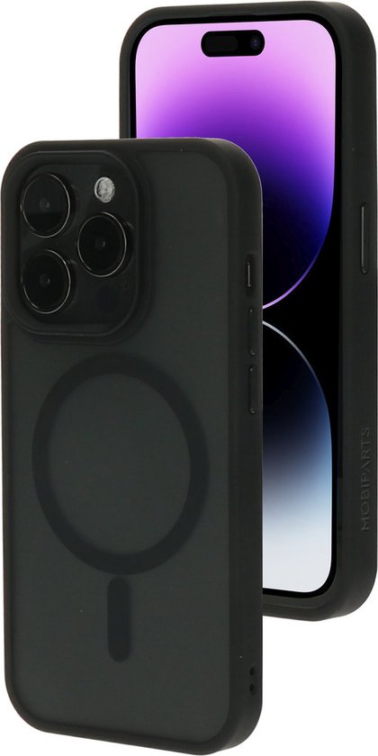 Apple iPhone 14 Pro hoesje - Hardcover MagSafe - Zwart - Mobiparts | bol