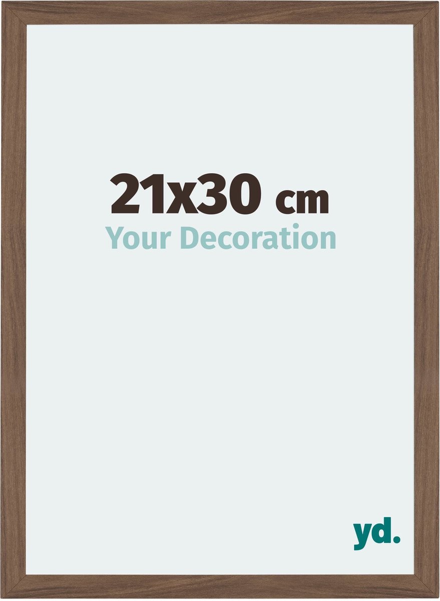 Your Decoration - Fotolijst 21x30 cm - MDF - Walnoot Donker - Mura