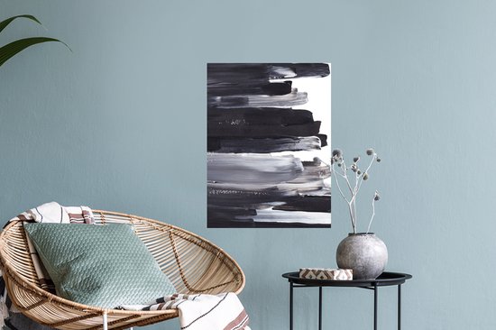 Stickers muraux - Film autocollant - Peinture - Zwart - Design - 30x40 cm - Film adhésif - Stickers muraux chambre d'enfant - Papier peint autocollant - Papier peint autocollant - Film autocollant