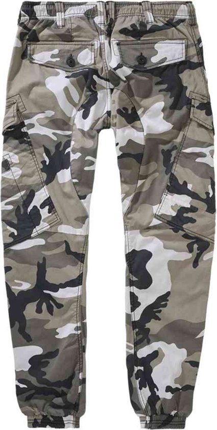 Brandit PURE VINTAGE - Cargobroek - olive camo/olijfgroen