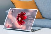 Laptop sticker - 17.3 inch - Bloemen - Rood - Natuur - Planten - 40x30cm - Laptopstickers - Laptop skin - Cover