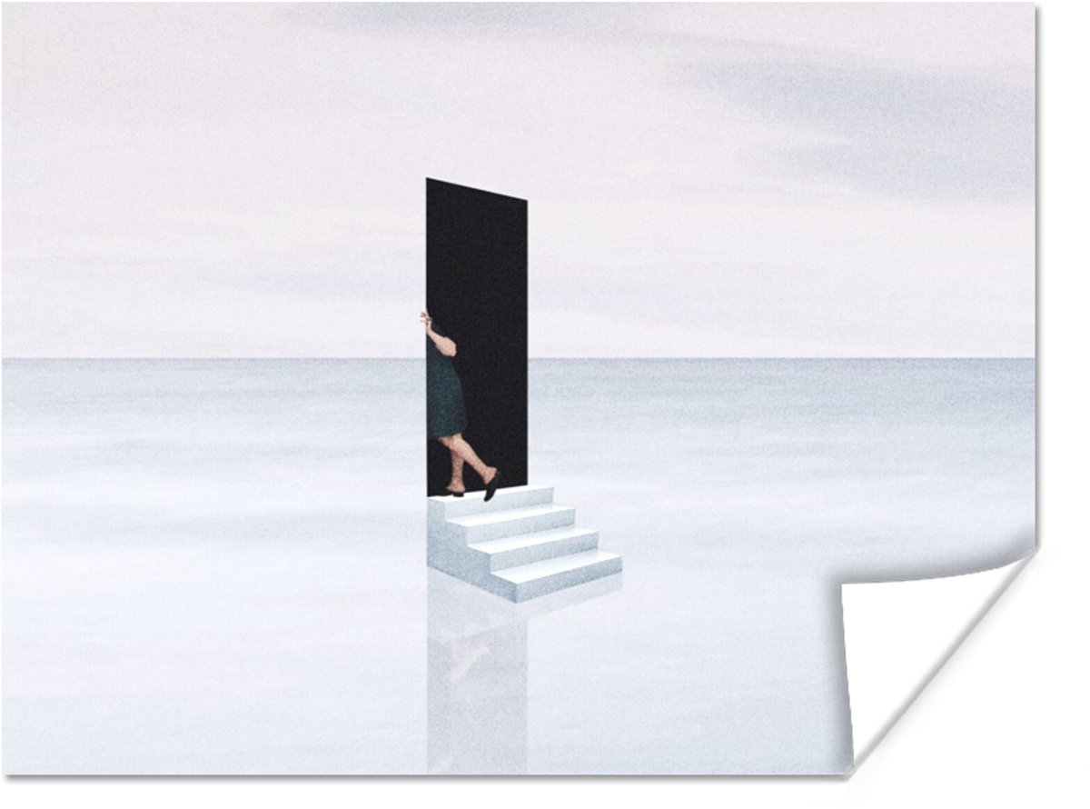 Vrouw - Trap - Abstract - Deur