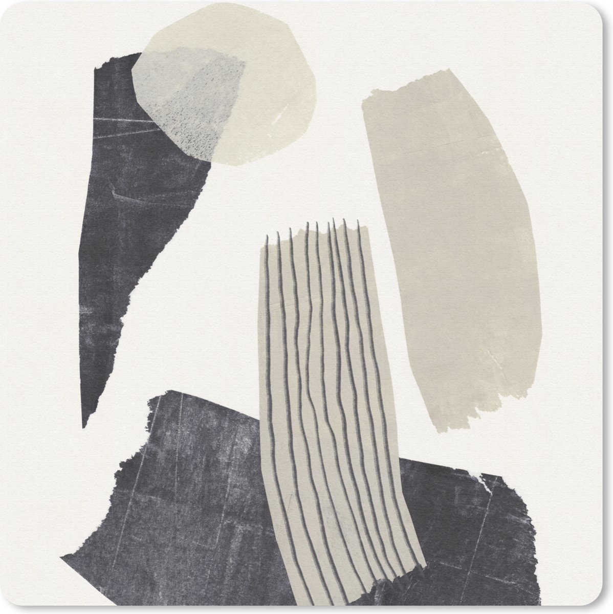 Muismat 30x30 cm - Mousepad Pastel - Verf - Pastel - Abstract - Muismatten