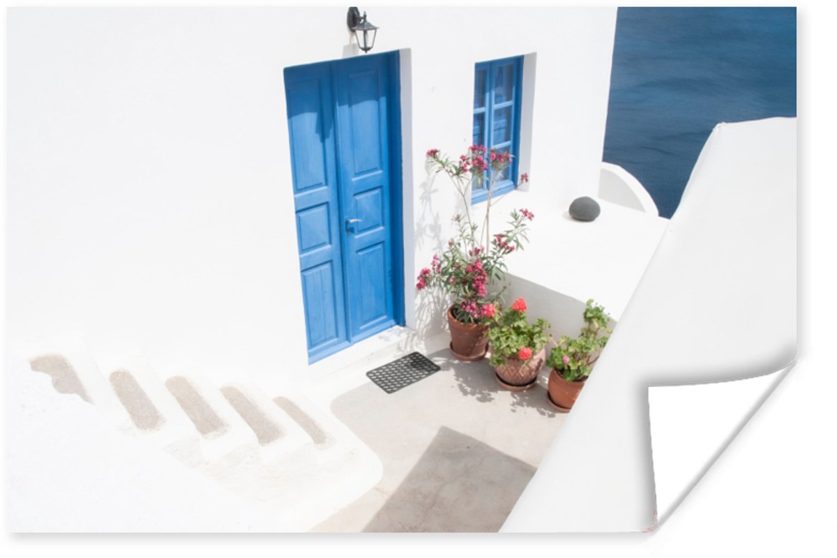 Architectuur - Blauw - Wit - Deur