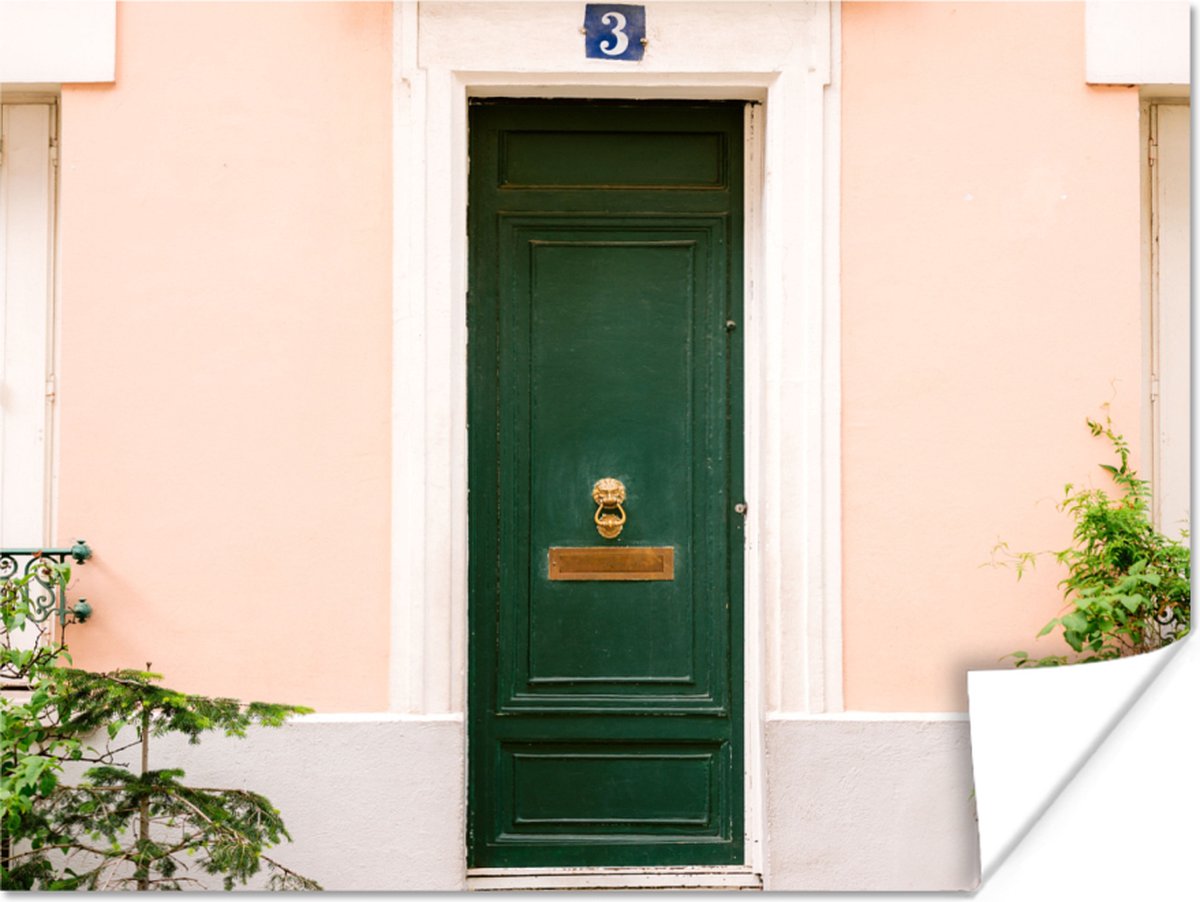 Parijs - Groen - Deur - Pastel - Architectuur