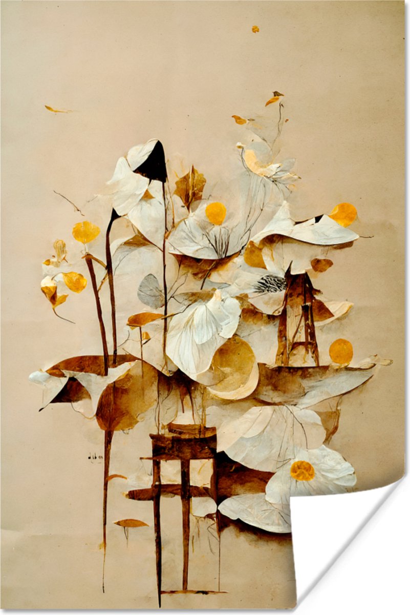 Bloemen - Wit - Planten - Vintage