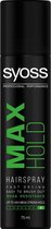 12x Syoss Laque pour cheveux Max Hold 75 ml