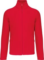 Zware Fleece met rits 'Marco' Kariban Rood - 4XL