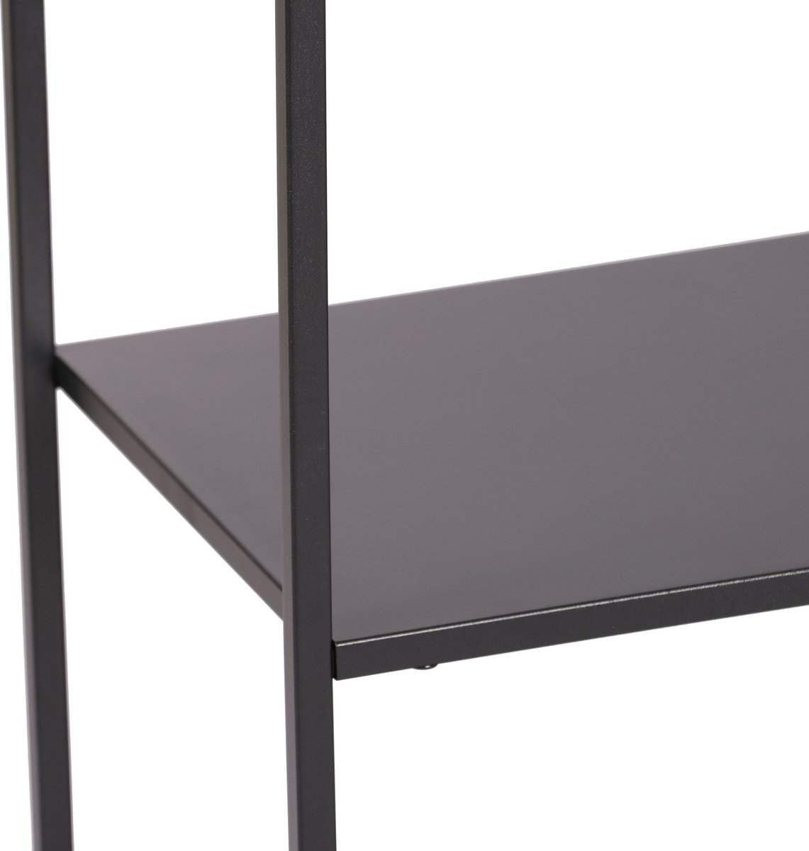 en.casa] Sievi boekenkast staand rek met 4 planken 126x85x35 cm metalen plank voor woonkamer slaapkamer wit mat