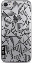 Casetastic Softcover Apple iPhone 7 / 8 - Abstraction Lines Black Transparent