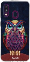 Casetastic Samsung Galaxy A40 (2019) Hoesje - Softcover Hoesje met Design - Owl 2 Print