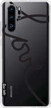 Casetastic Huawei P30 Pro Hoesje - Softcover Hoesje met Design - Written Love Black Print