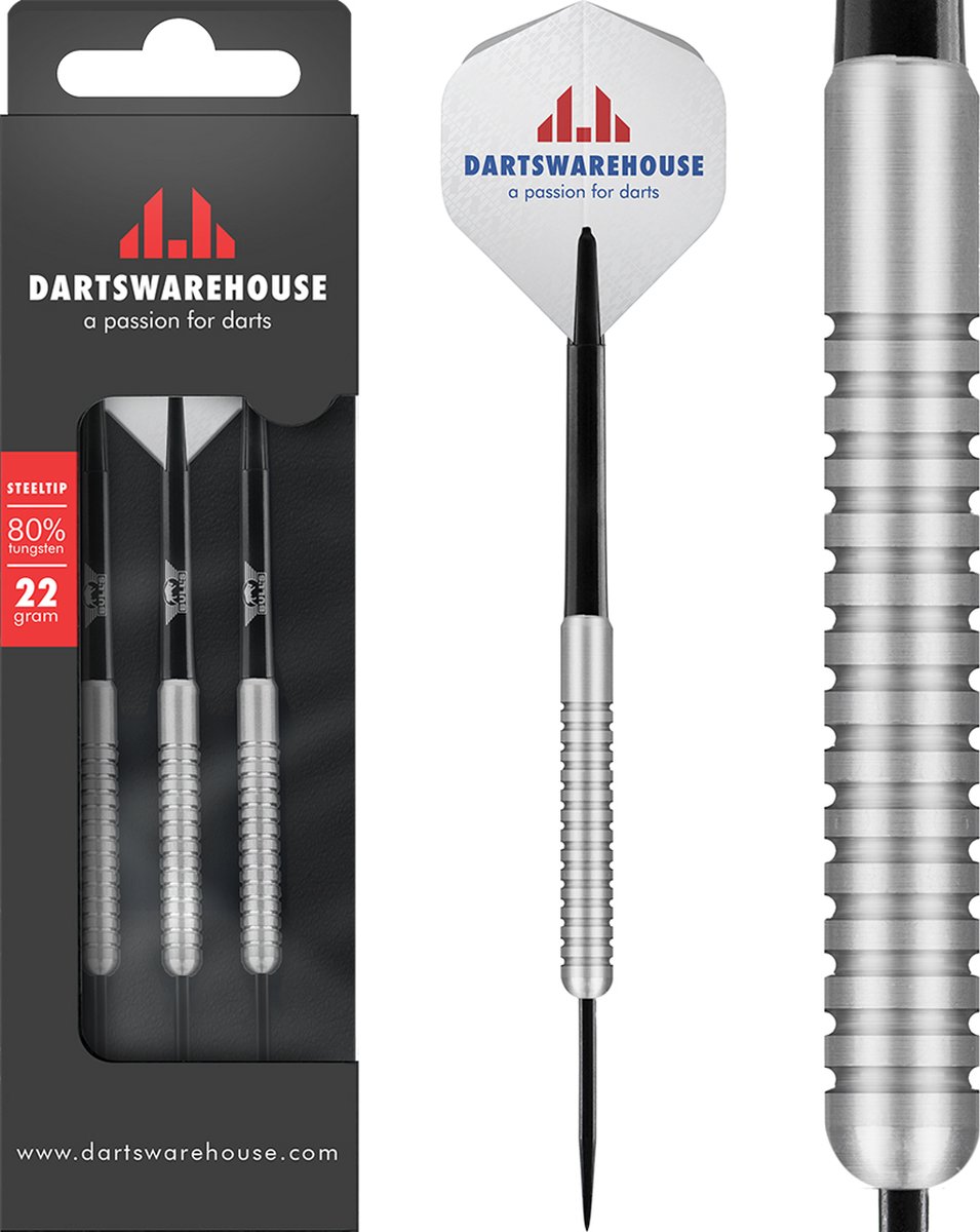 Darts Warehouse 80 Tungsten Darts 24 gram Steeltip Dartpijlen