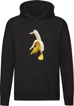 Eend banaan Hoodie - combinatie - dier - eten - fruit - gezond - grappig - unisex - trui - sweater - capuchon