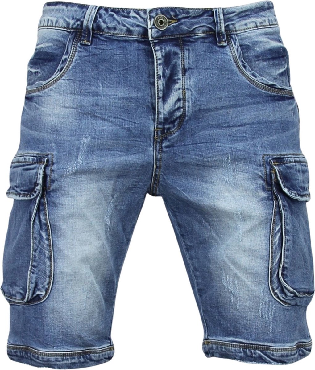 Korte Spijkerbroek Mannen - Shorts Heren Spijker -950 / J-981 - Blauw |  bol.com