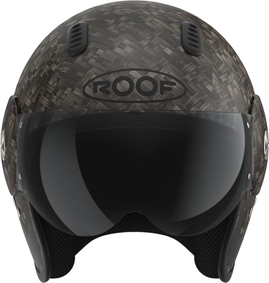 ROOF Bamboo Zwart Mat Jet Helm L