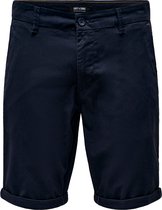 Only & Sons Broek Onspeter Reg Twill 4481 Shorts Noos 22024481 Dark Navy Mannen Maat - XL