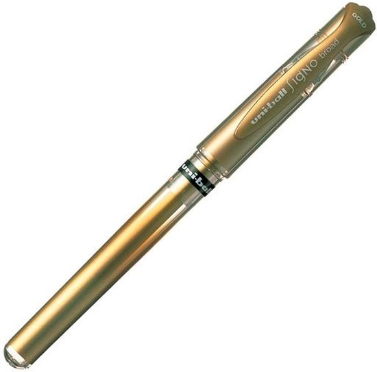 Uni-ball roller Signo Broad goud 12 stuks