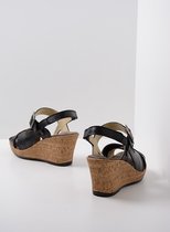 Wolky Sandalen Ixia zwart leer