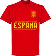 Spanje Team T-Shirt - Rood - 4XL