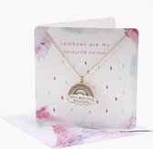 CGB GIFTWARE Cloud Nine Rainbow Design Enamel Necklace on Gift Card | From Jewelry | ladies |