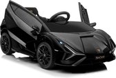 Lamborghini SIAN zwart metallic 12V met vleugeldeuren en meer! | Elektrische Kinderauto | Met afstandsbediening