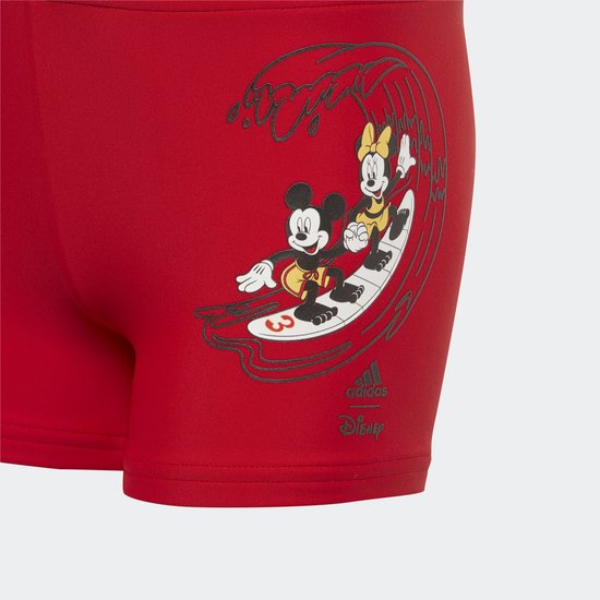 adidas Sportswear adidas x Disney Mickey Mouse Surf-Print Zwemboxer - Kinderen - Rood- 152