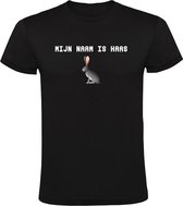 HaasNaam T-shirt Heren | haas | naam | konijn | rennen | klein | boerderij | humor |