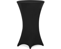 Statafelrok – 5 Stuks Ø 80-85cm Stretch - Zwart