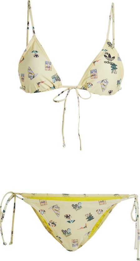 adidas Originals Originals Coney Island Cool Allover Print Bikini - Dames - Geel - M