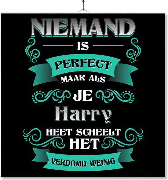 Carrelage Avec Impression | Présent | Cadeau | Personne n'est Perfect , mais si vous vous appelez Harry, cela ne fait aucune différence