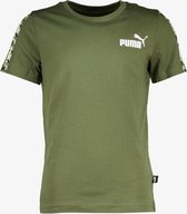 Puma Essentials Tape Camo kinder sport T-shirt - Groen - Maat 164