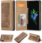 Caseme luxe wallet hoes - iPhone XS Max - bruin