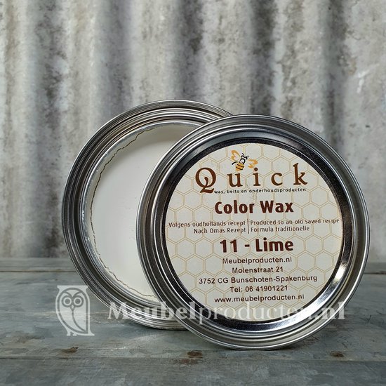 Quick Krijtwas, Kalkwas, Colorwax, Terpentijnwas, Wit, Whitewash, Lime 375 ml