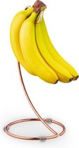 Relaxdays bananenhouder koper - metalen bananenstandaard - bananenhaak - banenenhouder