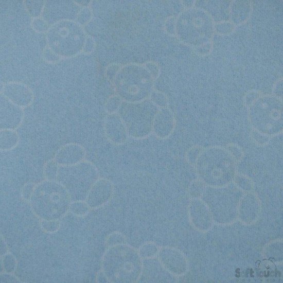 Blauw Fleece Dekentje Met Beertje | Kraamcadeau | Kraampakket | Baby Cadeau