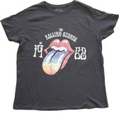The Rolling Stones - Sixty Rainbow Tongue '62 Dames T-shirt - XL - Zwart