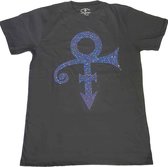 Prince - Purple Symbol Heren T-shirt - S - Zwart