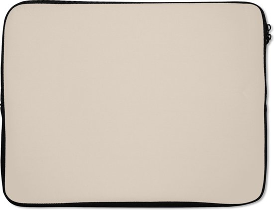 SleevesAndCases - Laptophoes - Beige - Effen kleur - Laptop sleeve - Laptop case - Voor laptop - 15 6 Inch - Laptoptas