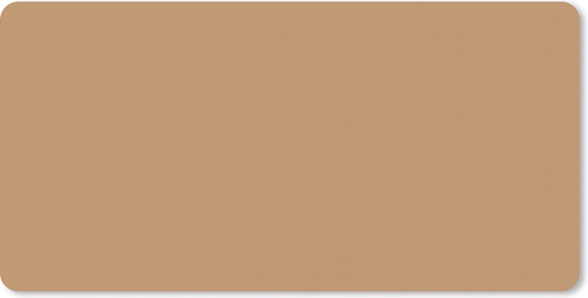 Muismat xxl - Gaming muismat - Bruin - Effen - Bureau accessoires - Muismat - 80x40 cm - Bureaumat