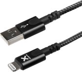 Xtorm Original 60W Gevlochten USB naar Lightning Kabel 1 Meter Zwart