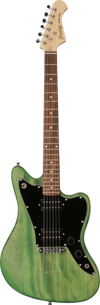 Fazley Outlaw Series Maverick Basic HH Green elektrische gitaar met gigbag