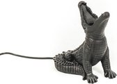 Housevitamin - Tafellamp 'Krokodil' (Zwart)